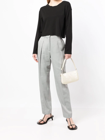 Shop Goodious Tapered-leg Trousers In Grün