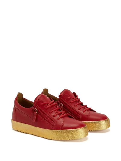 Giuseppe Zanotti Frankie Low-top Trainers In Red
