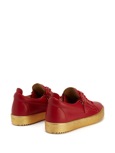 Giuseppe Zanotti Frankie Low-top Trainers In Red