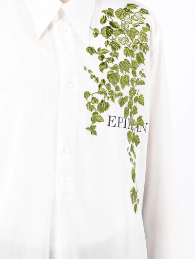 Shop Bed J.w. Ford Embroidered-detail Shirt In Weiss