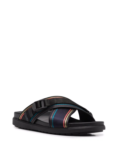 Paul Smith Corsini Crossover Sandals In Schwarz