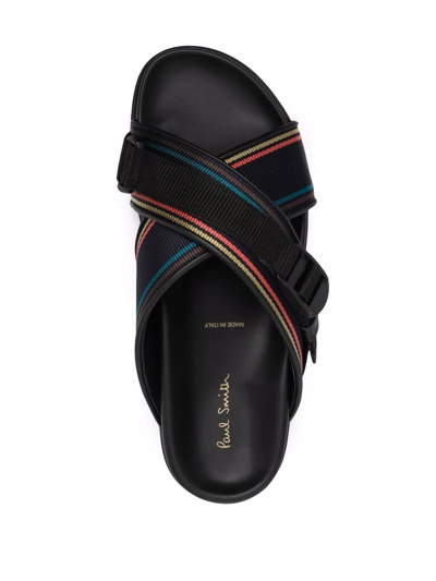 Paul Smith Corsini Crossover Sandals In Schwarz