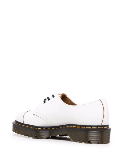 Dr. Martens 1461 Bex Made In England Toe Cap Oxford 'white' In Weiss
