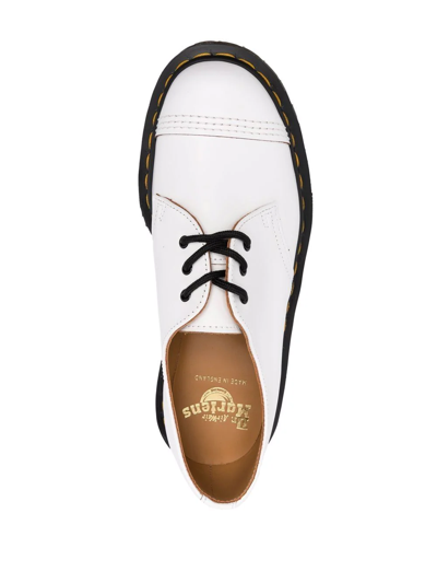 Dr. Martens 1461 Bex Made In England Toe Cap Oxford 'white' In Weiss