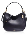 COACH Nomad Hobo in Glovetanned Leather,1503680LIGHTGOLD/NAVY