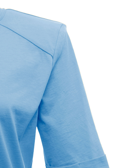 Shop Federica Tosi Woman's Light  Blue Cotton T-shirt