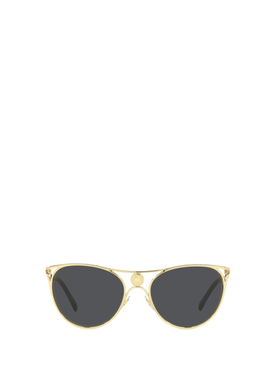 Shop Versace Eyewear Sunglasses In Gold