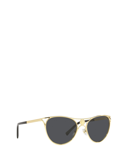 Shop Versace Eyewear Sunglasses In Gold