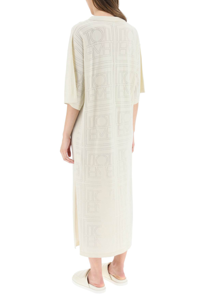 Toteme Off-White Anet Monogram Dress Toteme