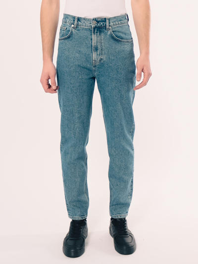 Shop Amendi Axel Tapered Jeans In Light Blue