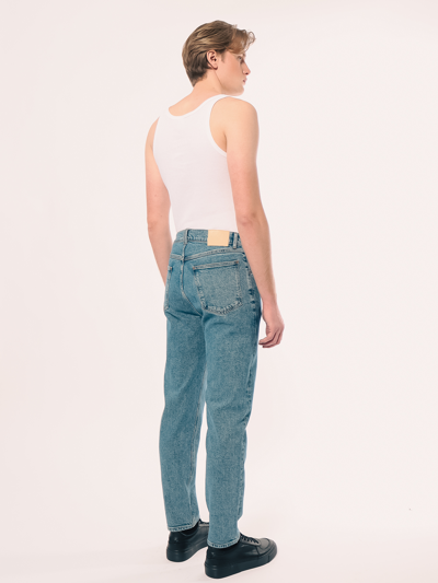 Shop Amendi Axel Tapered Jeans In Light Blue