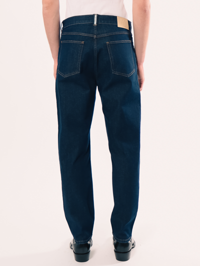Shop Amendi Axel Tapered Jeans In Dark Blue