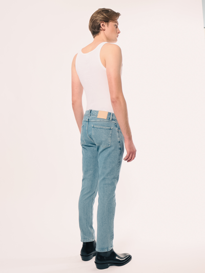 Shop Amendi Lars Slim Jeans In Light Blue