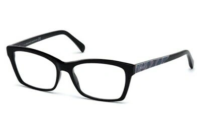 Shop Emilio Pucci Demo Rectangular Ladies Eyeglasses Ep5033 001 54 In Black