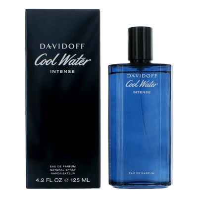 Shop Davidoff Cool Water Intense By  Eau De Parfum Spray 4.2 oz (125 Ml) In Green,orange