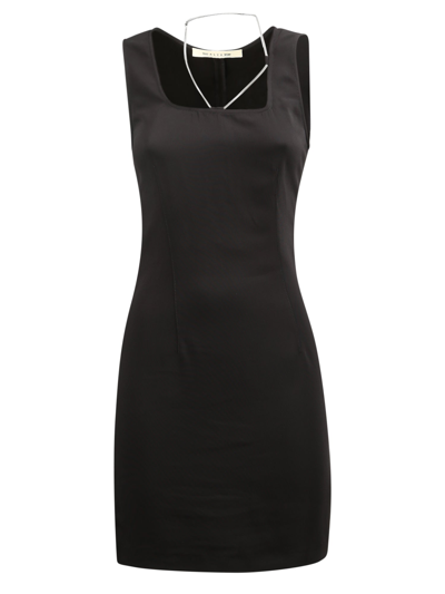 Shop Alyx 1017  9sm Chain-trimmed Mini Dress In Black