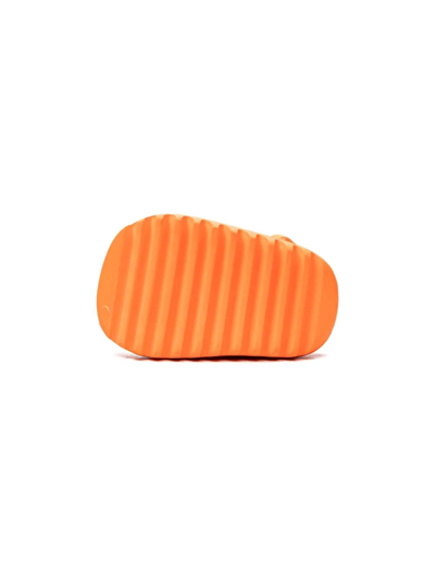 Adidas Originals Yeezy "enflame Orange" Slides In Orange