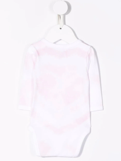 Shop Givenchy Tie-dye Babygrow Set In White