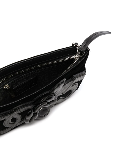 Pre-owned Chanel 2006 Camélia No.5 Shoulder Bag In Black