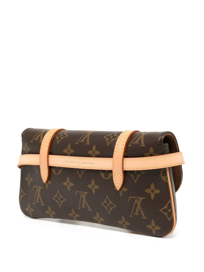 Pre-owned Louis Vuitton 2004  Pochette Marelle Belt Bag In Brown