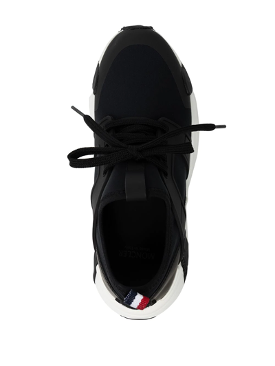 Shop Moncler Lunarove Low-top Sneakers In Black
