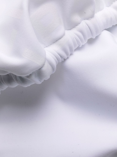 Shop Balmain Triangle Side-tie Bikini In White