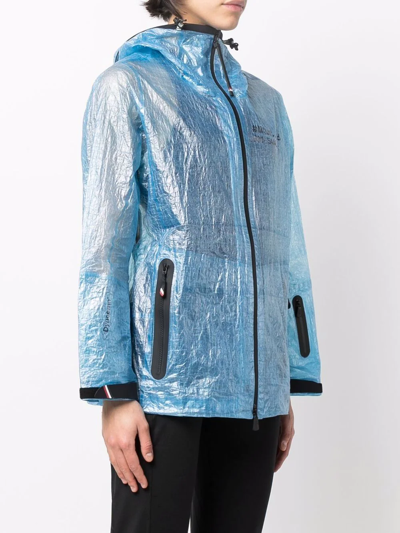 Shop Moncler Landry Rain Jacket In Blue