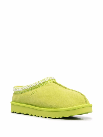 Shop Ugg Tasman Slip On Suede Slippers In Green