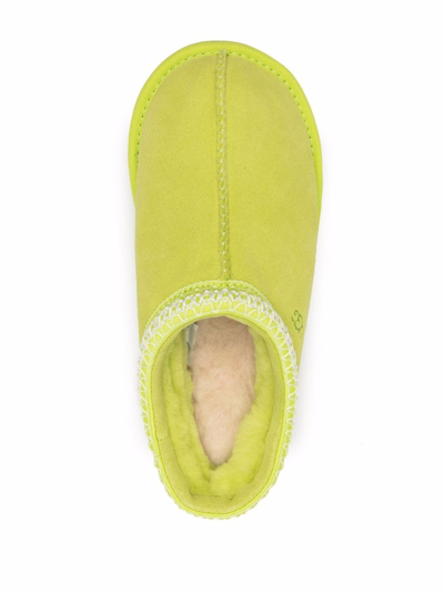 Ugg Tasman Slip On Suede Slippers In Green