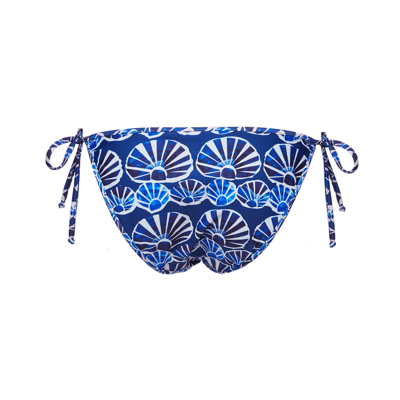 La Doublej Shell Print Reversible Bikini Bottom In Conchiglie