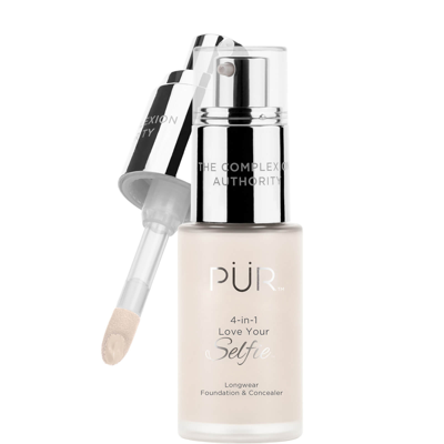 Shop Pür 4-in-1 Love Your Selfie Longwear Foundation And Concealer 30ml (various Shades) - Ln1/porcelain
