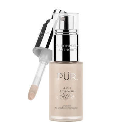 Shop Pür 4-in-1 Love Your Selfie Longwear Foundation And Concealer 30ml (various Shades) - Mn1/ivory Beige