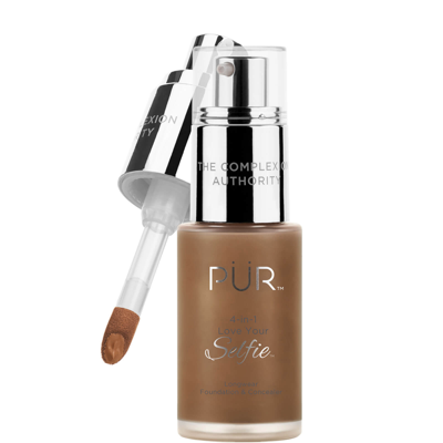 Shop Pür 4-in-1 Love Your Selfie Longwear Foundation And Concealer 30ml (various Shades) - Dn7/cocoa