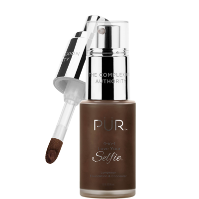 Shop Pür 4-in-1 Love Your Selfie Longwear Foundation And Concealer 30ml (various Shades) - Dpn4/coffee
