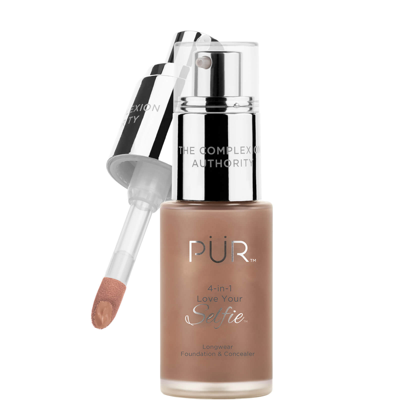 Shop Pür 4-in-1 Love Your Selfie Longwear Foundation And Concealer 30ml (various Shades) - Dp3/caramel