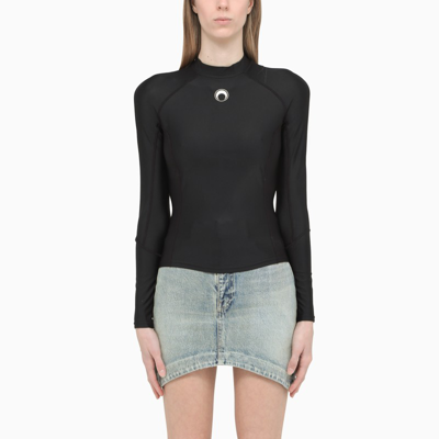 Marine Serre Black Second Skin Training Top | ModeSens