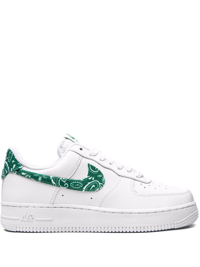 Shop Nike Air Force 1 Low '07 Essen "green Paisley" Sneakers In White