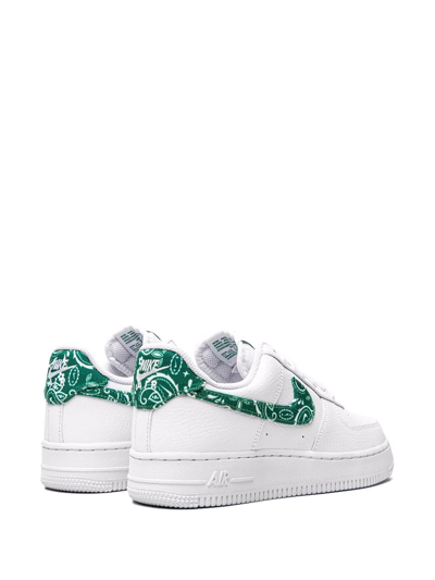 Shop Nike Air Force 1 Low '07 Essen "green Paisley" Sneakers In White