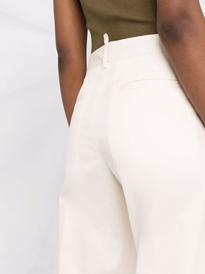 Shop Dsquared2 Straight-leg Mid-rise Trousers In Nude