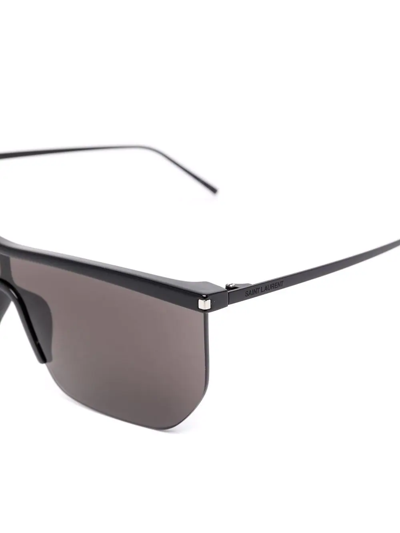 Saint Laurent Square-frame Sunglasses In Schwarz