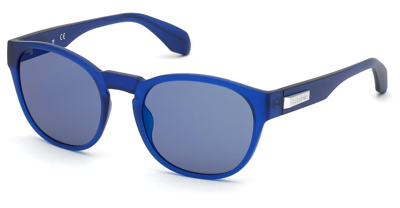 Shop Adidas Originals Blue Mirror Square Unisex Sunglasses Or0014 91x 54