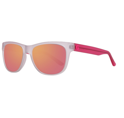 Shop Guess Mirror Injected Square Unisex Sunglasses Gg1127 26u 56 In Red