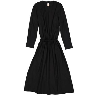 Shop Marni Ladies Cotton Poplin Midi Dress In Black