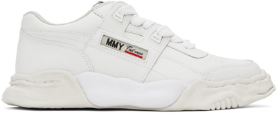 Shop Miharayasuhiro White Og Sole Leather Parker Sneakers