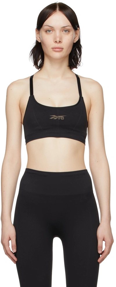 Shop Victoria Beckham Black Seamless Sports Bra