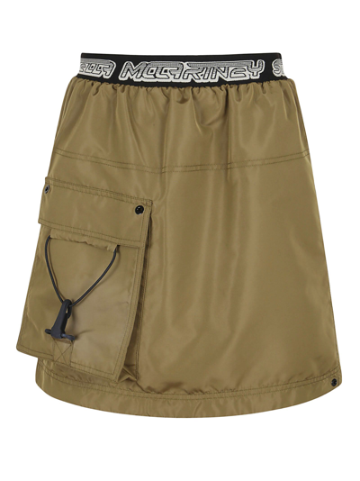 Shop Stella Mccartney Women's Green Polyester Skirt