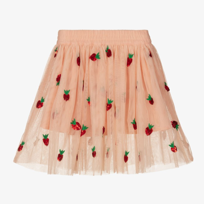 Shop Stella Mccartney Kids Girls Pink Strawberry Skirt