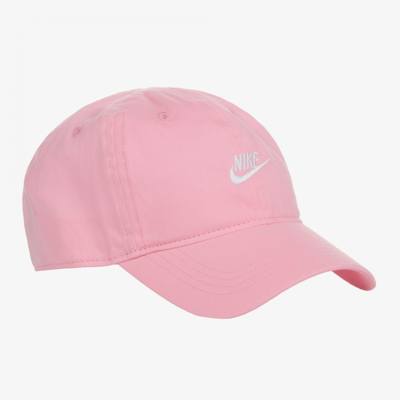 Shop Nike Girls Pink Cotton Logo Cap
