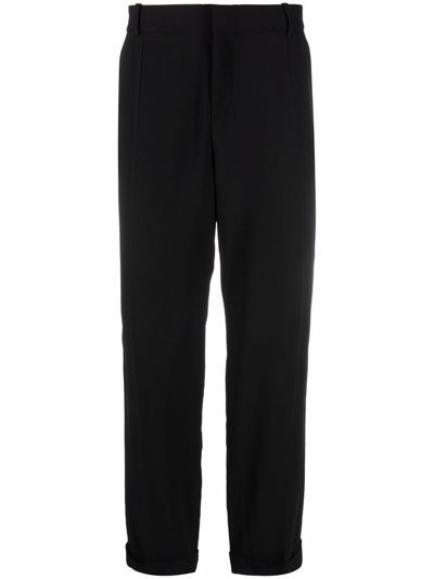 Shop Balmain Straight-leg Trousers In Nero