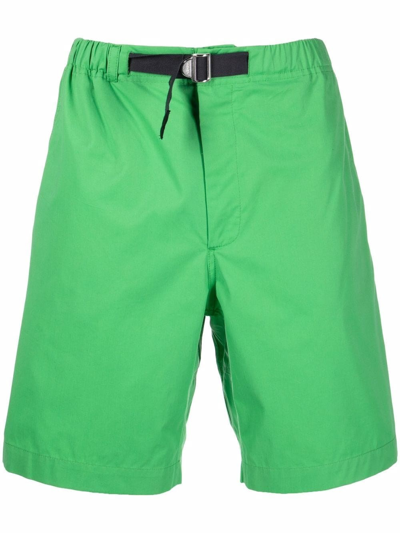 Shop Kenzo Elasticated Shorts In Verde